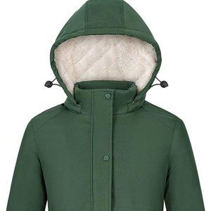 MaxByc Women's Winter Waterproof Warm Puffer Jacket Parka With Hood